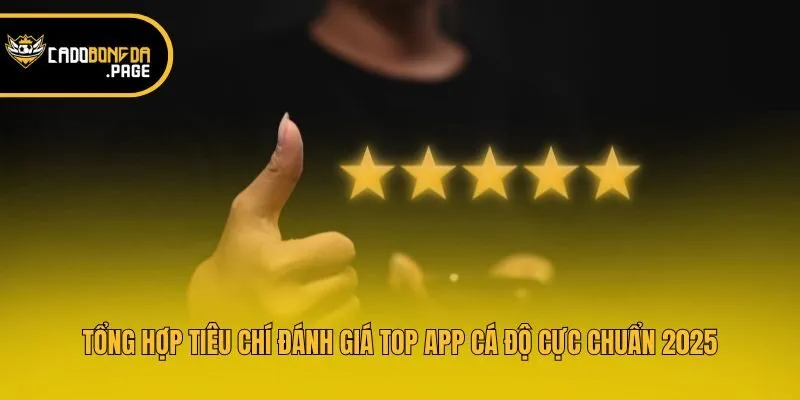 Tổng hợp tiêu chí đánh giá top app cá độ cực chuẩn 2025